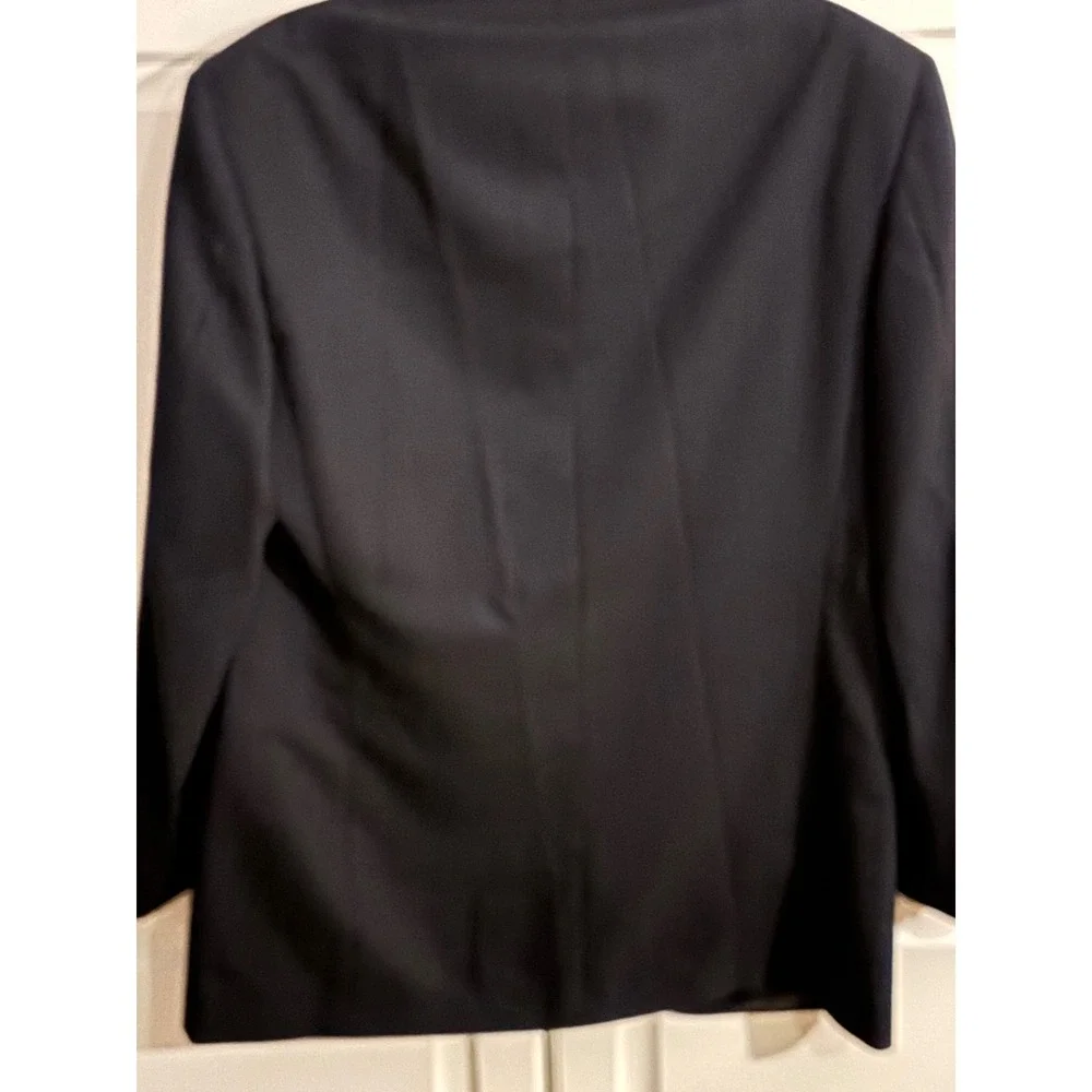 Andrew Fezza Assets Mens Black 100% Virgin Wool Blazer Sport Coat Jacket‎ 81262E